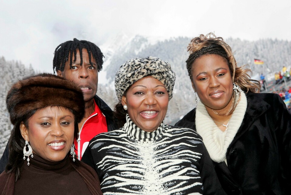 Her er Boney M, med et av originalmedlemmene Liz Mitchell om bord, fotografert i 2007. Her er Boney M, med et av originalmedlemmene Liz Mitchell om bord, fotografert i 2007. Foto: Heiko Junge / NTB