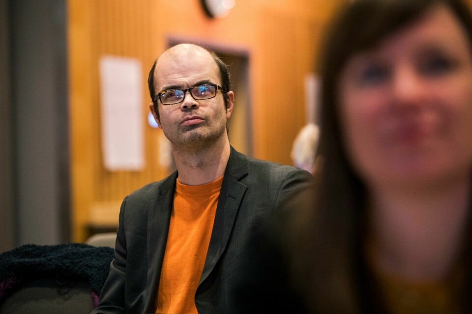 Historiker Hans Olav Lahlum følger valget i USA tett. Hans Olav Lahlum.