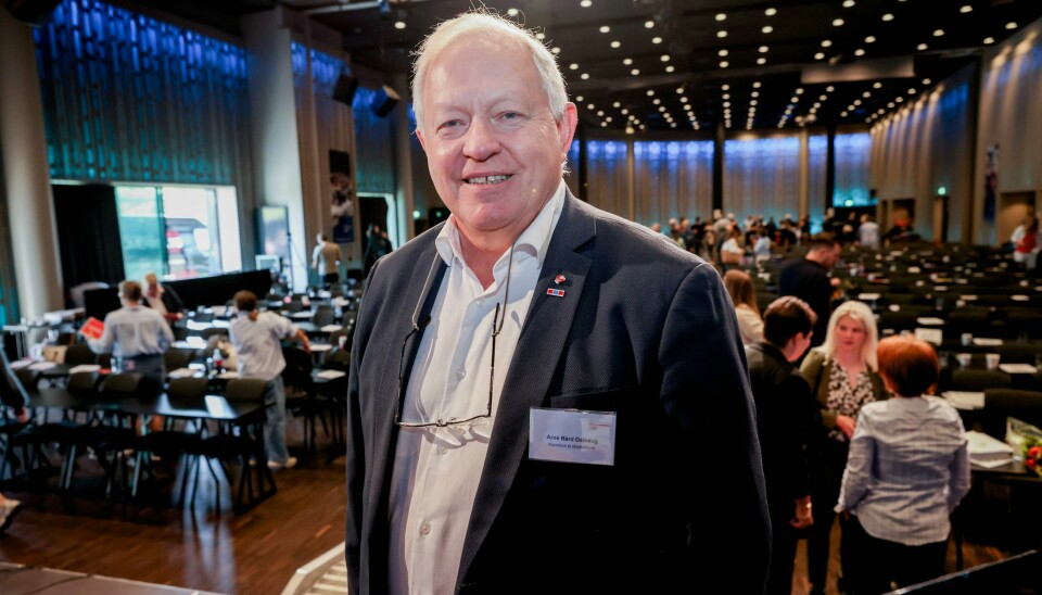 Arne Bård Dalhaug blir konstituert idrettspresident mens Zaineb Al-Samarai er i foreldrepermisjon. Arne Bård Dalhaug under idrettstinget i Bergen i starten av denne måneden. Foto: Geir Olsen / NTB