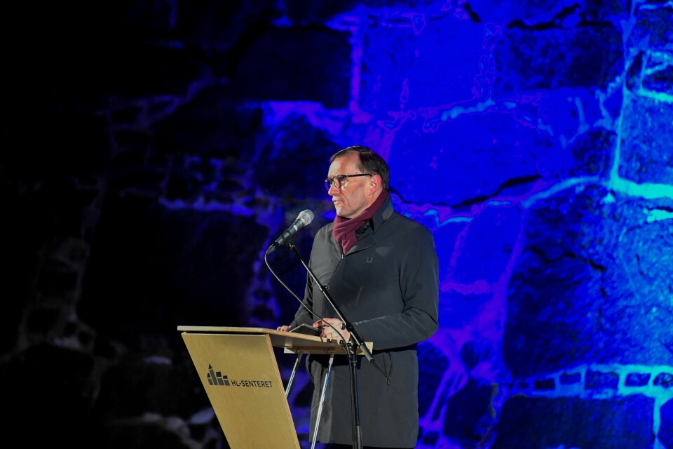 Utenriksminister Espen Barth Eide (Ap) holdt en appell under minnemarkeringen av den internasjonale Holocaustdagen lørdag. Utenriksminister Espen Barth Eide (Ap) holdt en appell under minnemarkeringen av den internasjonale Holocaustdagen lørdag. Foto: Annika Byrde / NTB