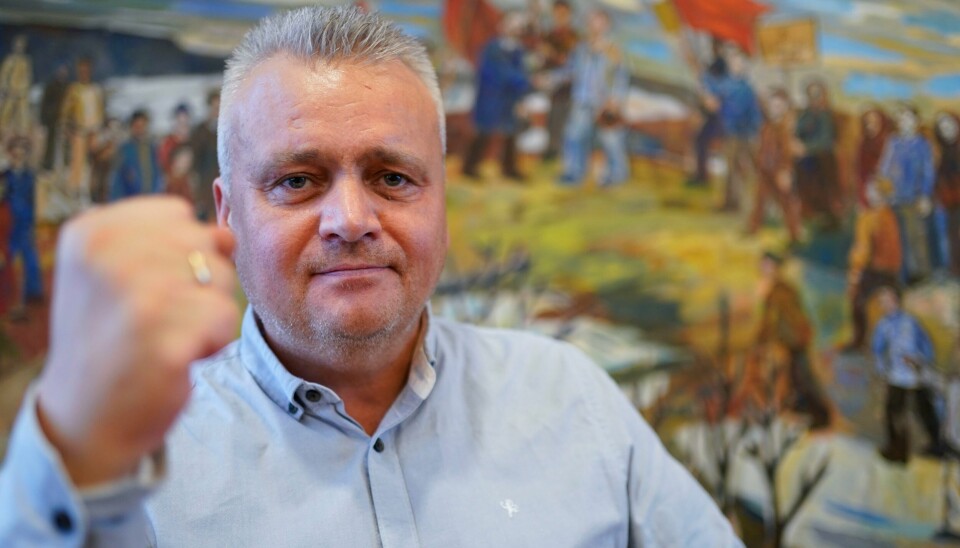 Jørn Eggum, leder av Fellesforbundet, sier det er aktuelt med en egen Tesla-streik i Norge også. Hvis de klarer å mobilisere nok folk. Jørn Eggum, leder av Fellesforbundet.
