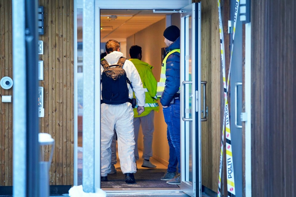 Politiet har pågrepet og siktet en mann for drap etter at en kvinne ble funnet død i Mjøndalen. Politiet har pågrepet og siktet en mann for drap etter at en kvinne ble funnet død i Mjøndalen. Foto: Lise Åserud / NTB