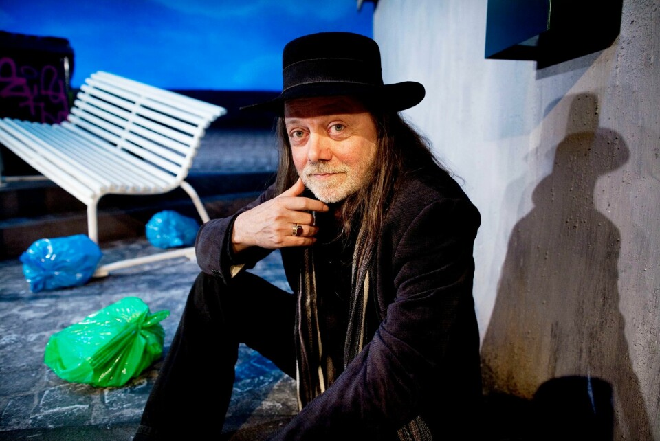 Lillebjørn Nilsen, her i kulissene til forestillingen «Postkort fra Lillebjørn» på Oslo Nye Teater. Lillebjørn Nilsen