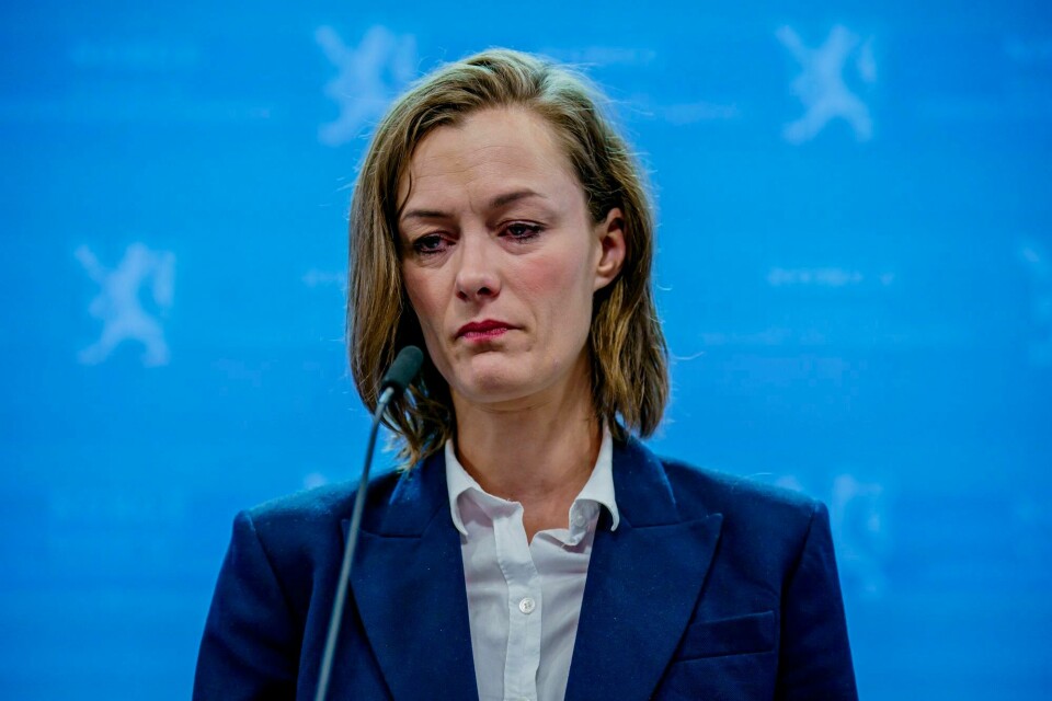 Anette Trettebergstuen (Ap) på pressekonferansen der hun kunngjorde at hun trakk seg som statsråd. Anette Trettebergstuen (Ap) på pressekonferansen der hun kunngjorde at hun trakk seg som statsråd.