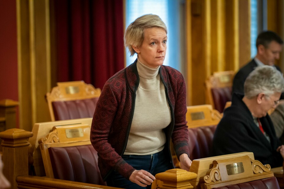 Stortingsrepresentant Ingrid Fiskaa (SV). Stortingsrepresentant Ingrid Fiskaa (SV) seier det er på tide med kraftigare tiltak mot Israel for å få i stand ei våpenkvile på Gazastripa. Foto: Heiko Junge / NTB / NPK