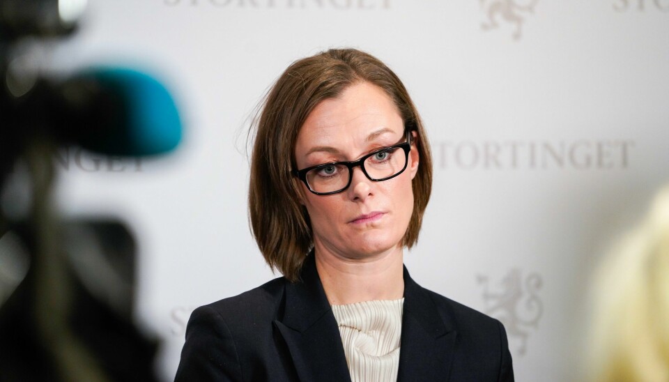 Tidligere kultur- og likestillingsminister Anette Trettebergstuen under kontroll- og konstitusjonskomiteen åpne høring 7. november i fjor. Tidligere kultur- og likestillingsminister Anette Trettebergstuen blir etterforsket av Økokrim i forbindelse med habilitetssaken. Foto: Ole Berg-Rusten / NTB