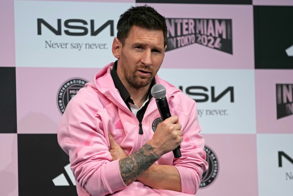 Lionel Messi snakket med pressen tirsdag. Lionel Messi snakket med pressen tirsdag. Foto: Shuji Kajiyama / AP / NTB