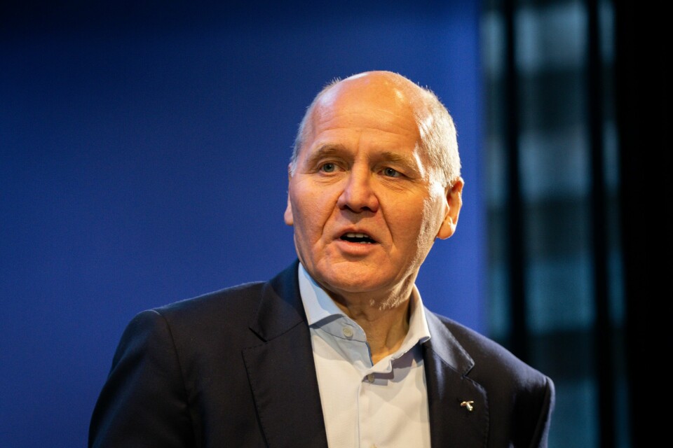 – Vi må tilpasse oss, være årvåkne og ta grep for å verne om våre digitale liv og verdier, sier konsernsjef Sigve Brekke i Telenor. – Vi må tilpasse oss, være årvåkne og ta grep for å verne om våre digitale liv og verdier, sier konsernsjef Sigve Brekke i Telenor. Foto: Beate Oma Dahle / NTB