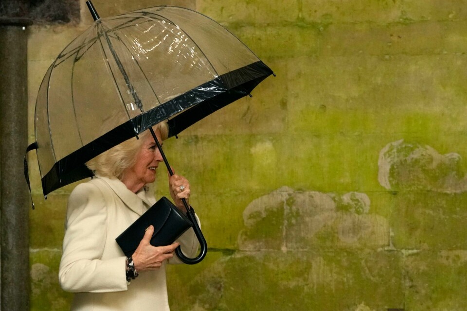 Britenes dronning Camilla deltok torsdag kveld på et veldedighetsarrangement i Salisbury. Britenes dronning Camilla deltok torsdag kveld på et veldedighetsarrangement i Salisbury. Foto: Kirsty Wigglesworth / AP / NTB