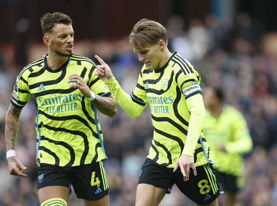 Martin Ødegaard scoret for Arsenal lørdag. Foto: Richard Sellers / PA via AP / NTB Martin Ødegaard scoret for Arsenal lørdag. Foto: Richard Sellers / PA via AP / NTB