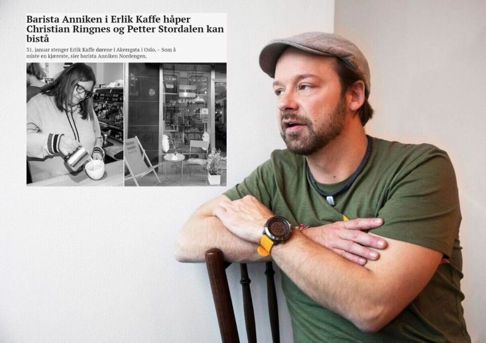 Petter «Uteligger» Nyquist har hatt et helt spesielt forhold til =Kaffe i Akersgata, og håper barista Anniken Nordengen får respons på sitt engasjement rundt nye lokaler til kaffebaren i Oslo. Jeg tror egentlig ikke alle forstår hvor samfunnsnyttig denne kaffebaren er, og hvor viktig det er for alle som får muligheten til å få en tilnærmet «normal» hverdag, sier Petter «Uteligger» Nyquist.