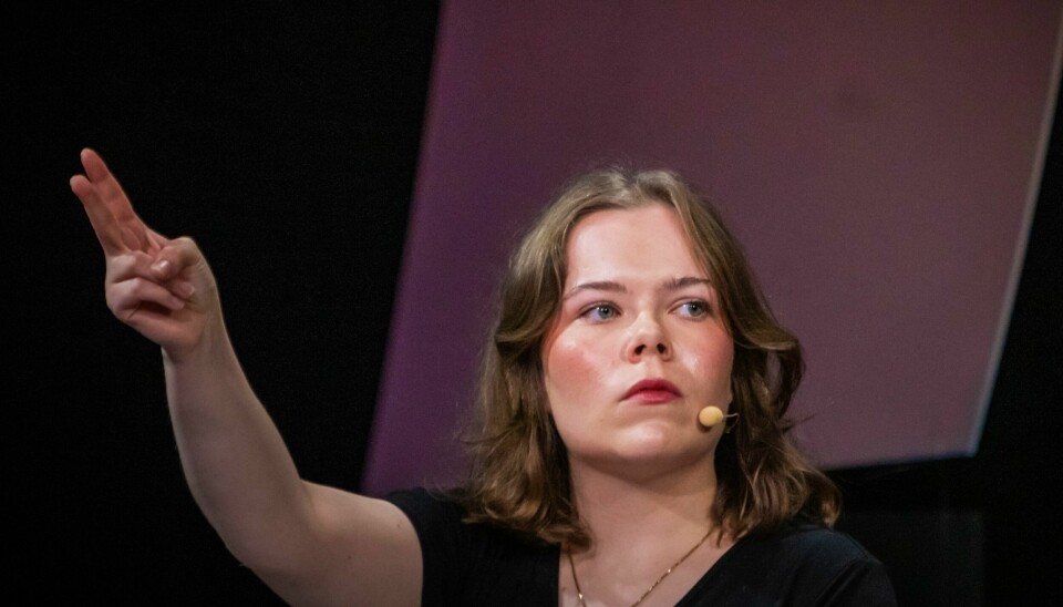 Liv Müller Smith-Sivertsen ble søndag vraket som leder i Rød Ungdom av landsmøtet. Leder i Rød Ungdom Liv Smith-Sivertsen avviser at det pågår en maktkamp i ungdomspartiet, slik fem suspenderte medlemmer hevder. Her fra Arendalsuka i fjor. Foto: Ole Berg-Rusten / NTB