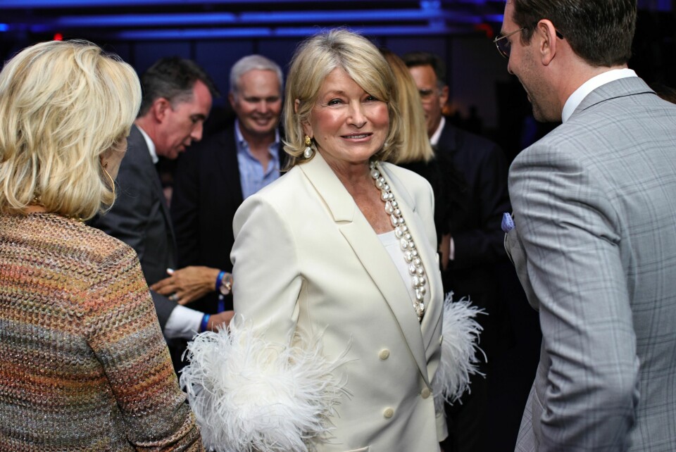 Martha Stewart under en gallamiddag i New York i 2021. Martha Stewart under en gallamiddag i New York i 2021.