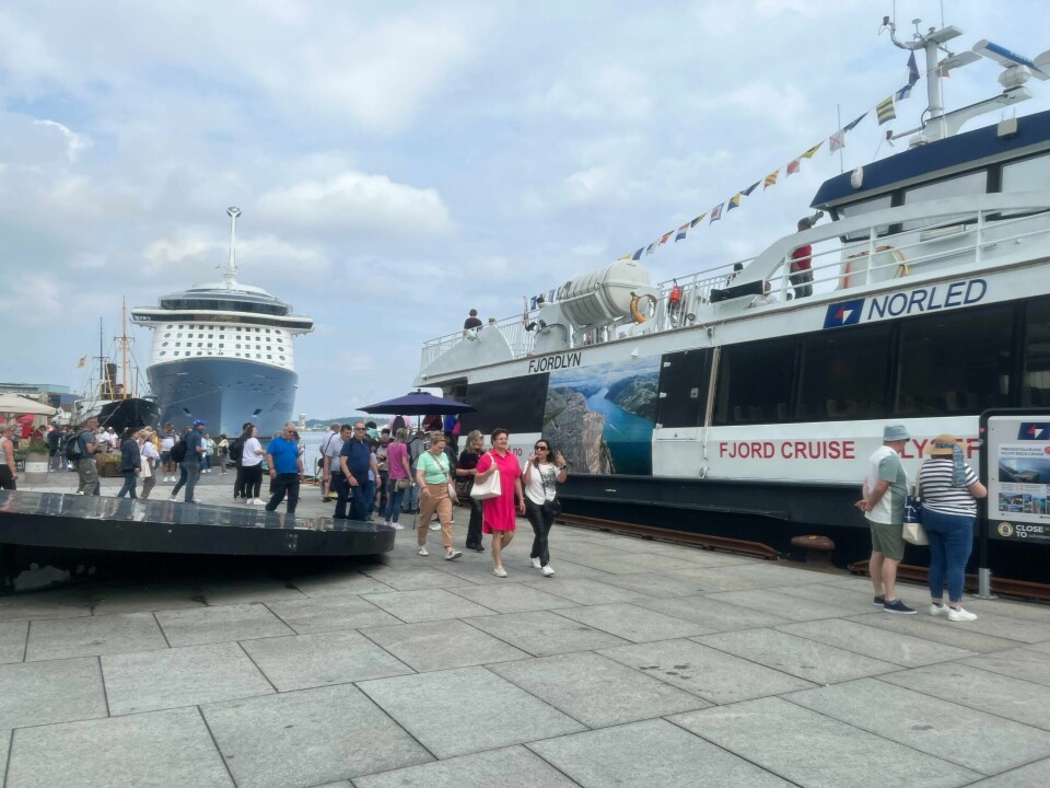 Norled arrangerer, blant annet, fjordcruise innover Lysefjorden for cruiseturistene som kommer til Stavanger Norled arrangerer fjordcruise innover Lysefjorden for cruiseturistene som kommer til Stavanger