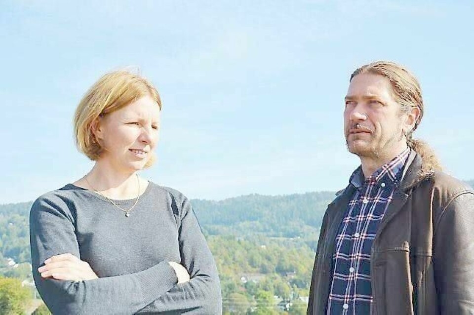 Maria Algers Bakken og Åsgeir Størdal i aksjonsgruppa mot massedeponi i Mastedalen. FOTO: SILJE S. SKIPHAMN