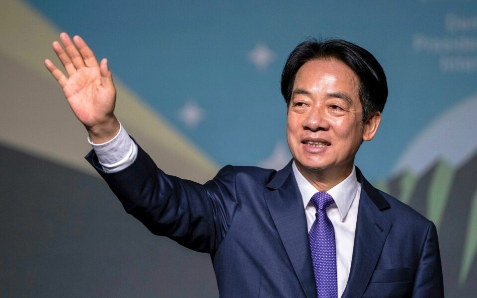 Vil norske myndigheter gjøre som Tyskland og gratulere Lai Ching-te (bildet) med valgseieren i Taiwan, spør Magnus Krogstad Bauer. Presidentvalg 2024, Taiwan, Lai Ching-te
