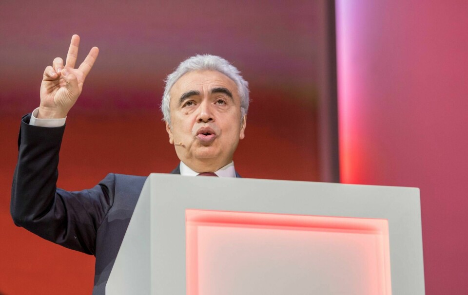 Lederen for energibyrået IEA, Fatih Birol. Her under en konferanse arrangert av Equinor. Oslo 20191126. Equinor arrangerer høstkonferanse i samarbeid med Det internasjonale energibyrået (IEA) og Olje- og energidepartementet. Administrerende direktør Dr. Fatih Birol.Foto: Ole Berg-Rusten / NTB