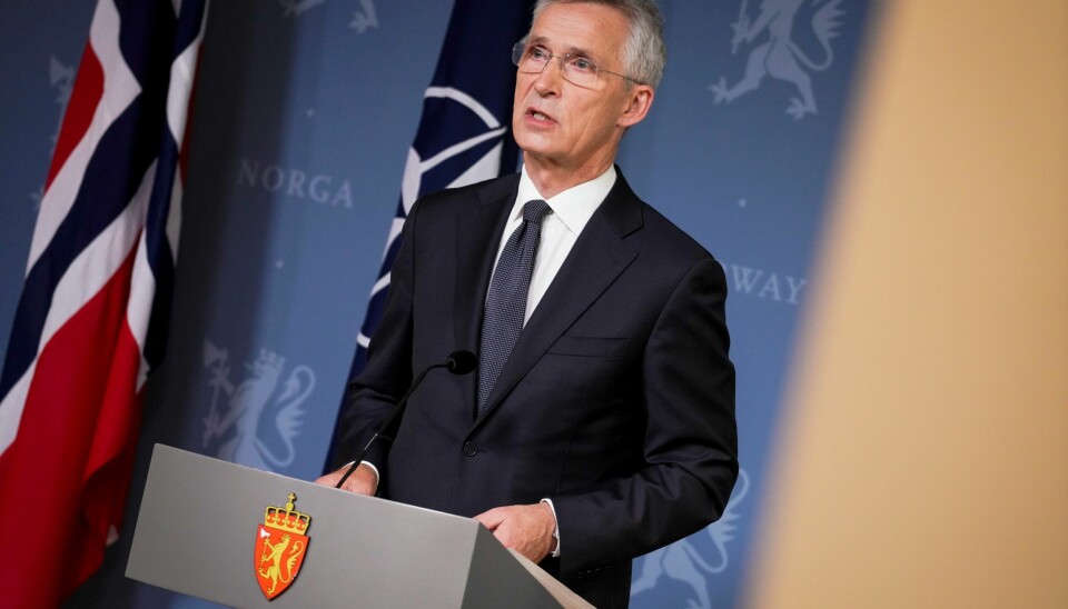Jens Stoltenberg (bildet) ga seg nylig som generalsekretær i Nato, etter ti år i rollen. Nederlandske Mark Rutte har tatt over for nordmannen. Natos avtroppende generalsekretær Jens Stoltenberg under en pressekonferanse i statsministerboligen i Oslo fredag.