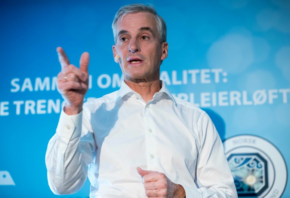 Ap-leder Jonas Gahr Støre. FOTO: NTB SCANPIX