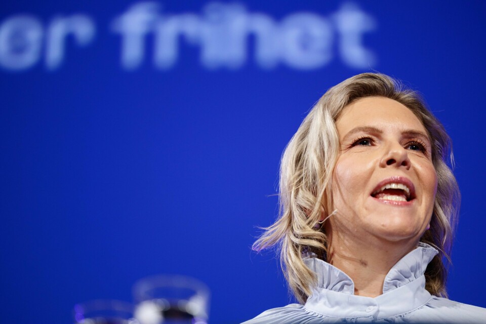 Frp-leder Sylvi Listhaug vokser fram som statsministerkandidat. Her taler hun under Fremskrittspartiets høstkonferanse 2024 på Clarion Airport Hotel på Gardermoen i november. Foto: Jonas Been Henriksen / NTB Frp-leder Sylvi Listhaug gleder seg over de beste målingene partiet har sett siden 2010. Foto: Jonas Been Henriksen / NTB
