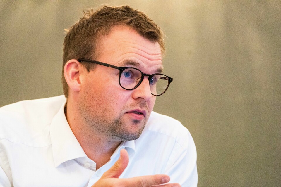Partileder Kjell Ingolf Ropstad under KrFs landsmøte som avholdes digitalt fra Hotel Bristol i Oslo torsdag. Partileder Kjell Ingolf Ropstad under KrFs landsmøte som avholdes digitalt fra Hotel Bristol i Oslo torsdag. Foto: Håkon Mosvold Larsen / NTB
