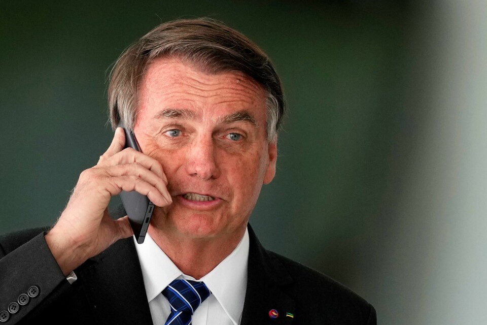 Brasils president Jair Bolsonaro. Brasils president Jair Bolsonaro. Foto: Eraldo Peres / AP / NTB