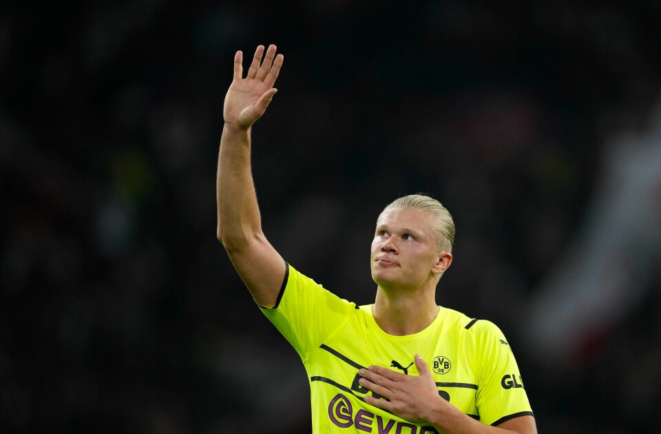 Erling Braut Haaland er på Chelseas blokk. Erling Braut Haaland er på Chelseas blokk. Foto: Peter Dejong / AP / NTB
