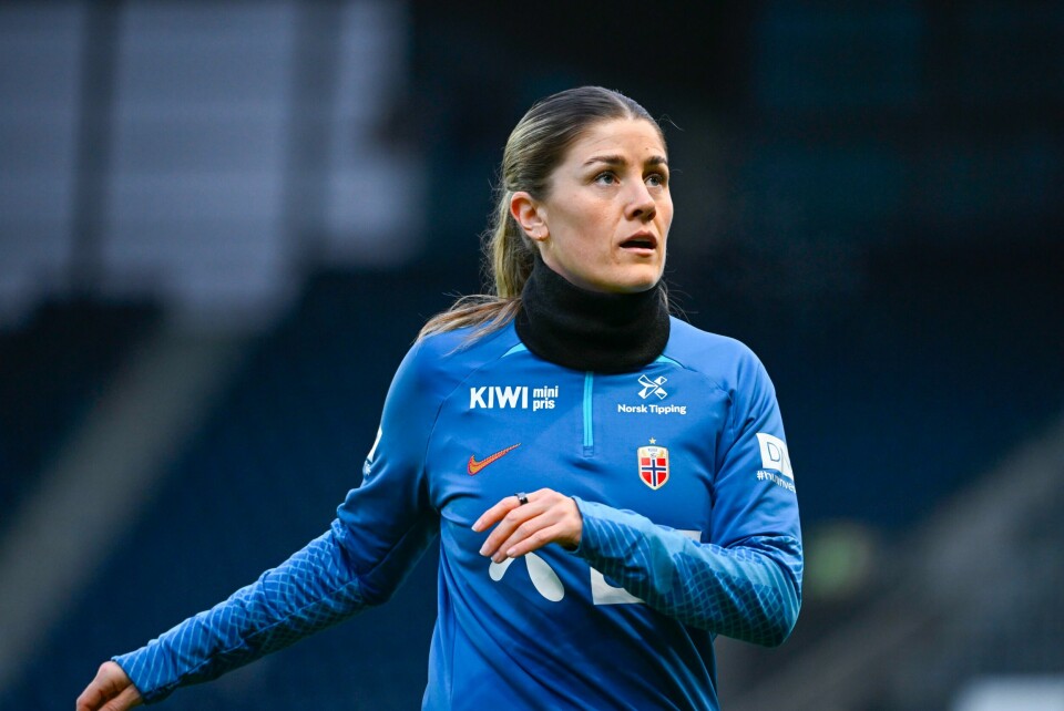 Maren Mjelde debuterte for Arna-Bjørnar kun timer etter å ha signert for gamleklubben, men måtte tåle tap i bunnoppgjøret mot Kolbotn. Maren Mjelde på trening med landslaget i Stavanger tirsdag. Foto: Carina Johansen / NTB