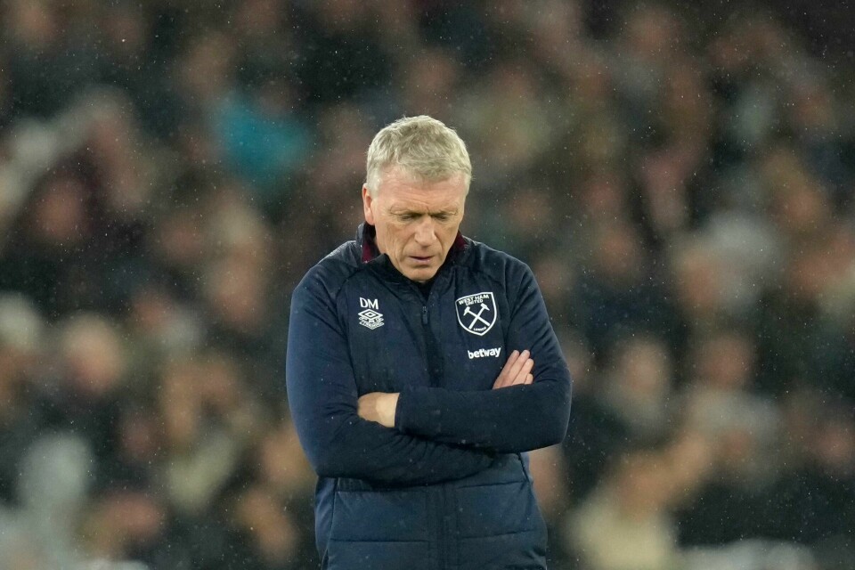 David Moyes sliter med å få West Ham på rett kjøl igjen. David Moyes sliter med å få West Ham på rett kjøl igjen. Foto: Kirsty Wigglesworth / AP / NTB