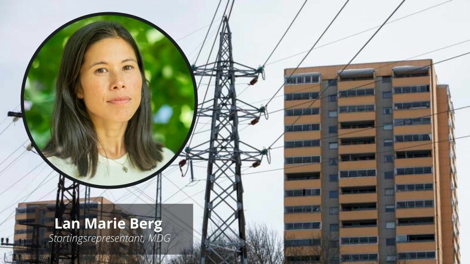 Når folk fryser i sin egen stue i frykt for høye strømregninger, har samfunnet sviktet en av sine viktigste oppgaver, skriver MDGs Lan Marie Berg. Når folk fryser i sin egen stue i frykt for høye strømregninger, har samfunnet sviktet en av sine viktigste oppgaver, skriver MDGs Lan Marie Berg.