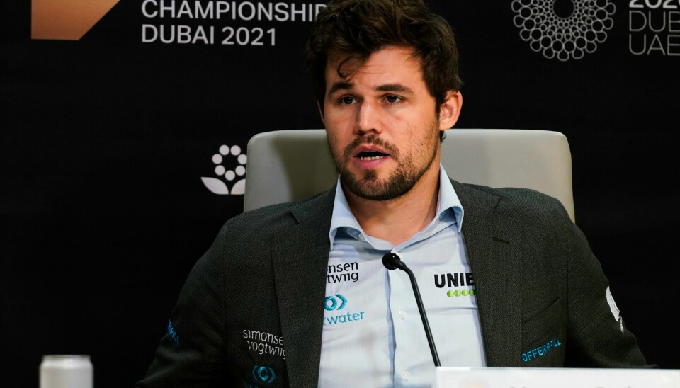 Magnus Carlsen forsvarte sin VM-tittel for fjerde gang i Dubai, det blir kanskje ikke noen femte gang ifølge ham selv. Foto: Jon Gambrell / AP / NTB Magnus Carlsen forsvarte sin VM-tittel for fjerde gang i Dubai, det blir kanskje ikke noen femte gang ifølge ham selv. Foto: Jon Gambrell / AP / NTB