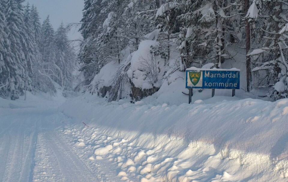 Marnadal kommune er en av kommunene som ble tvangssammenslått med andre kommuner. Marnardal 20180215.Store mengder snø og strømavbrudd de siste ukene har ført til tidvis kaos. Her fra Marnadal kommune.Foto: Tor Erik Schrøder / NTB