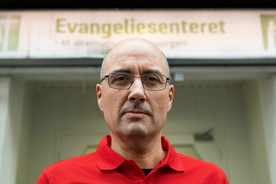Stian Ludvigsen, bestyrer ved Evangeliesenterets kontaktsenter Oslo. Stian Ludvigsen, bestyrer ved Evangeliesenterets kontaktsenter Oslo.