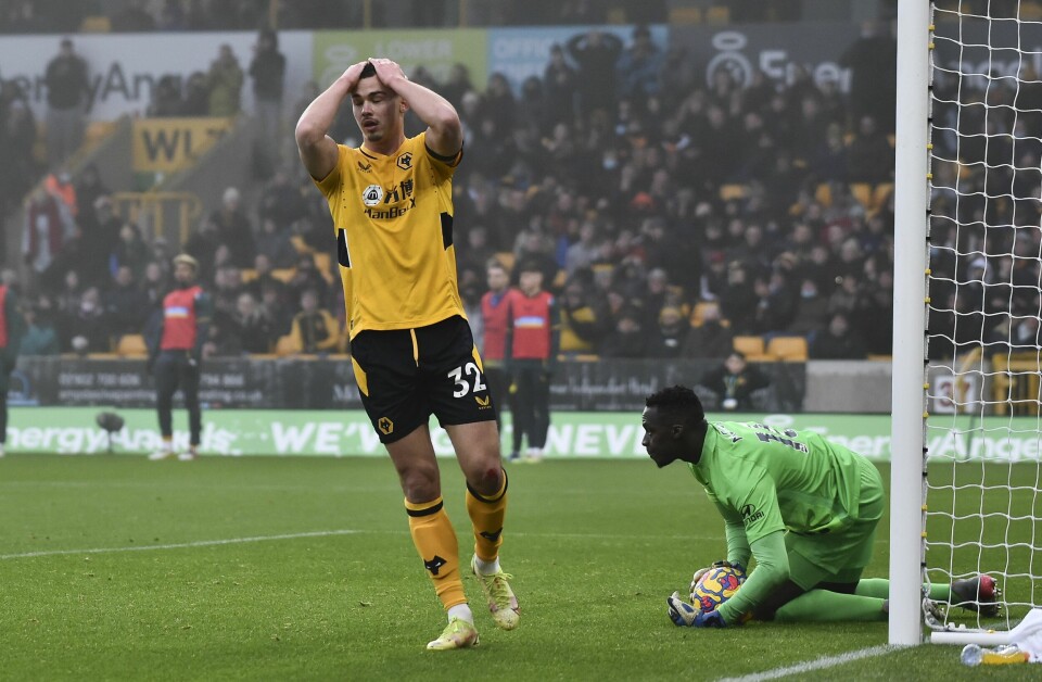 Leander Dendoncker og Wolverhampton var nærmest seieren mot Chelsea, men kampen endte målløst. Leander Dendoncker og Wolverhampton var nærmest seieren mot Chelsea, men kampen endte målløst. Foto: Rui Vieira / AP / NTB