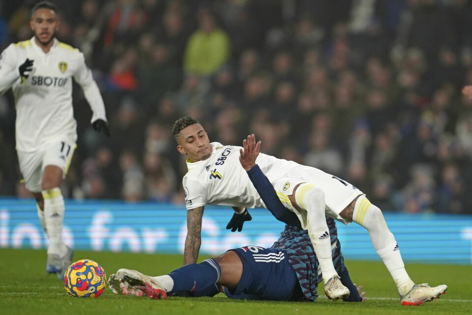 Raphinha i aksjon for Leeds mot Arsenal nylig. Raphinha i aksjon for Leeds mot Arsenal nylig. Foto: Jon Super / AP / NTB