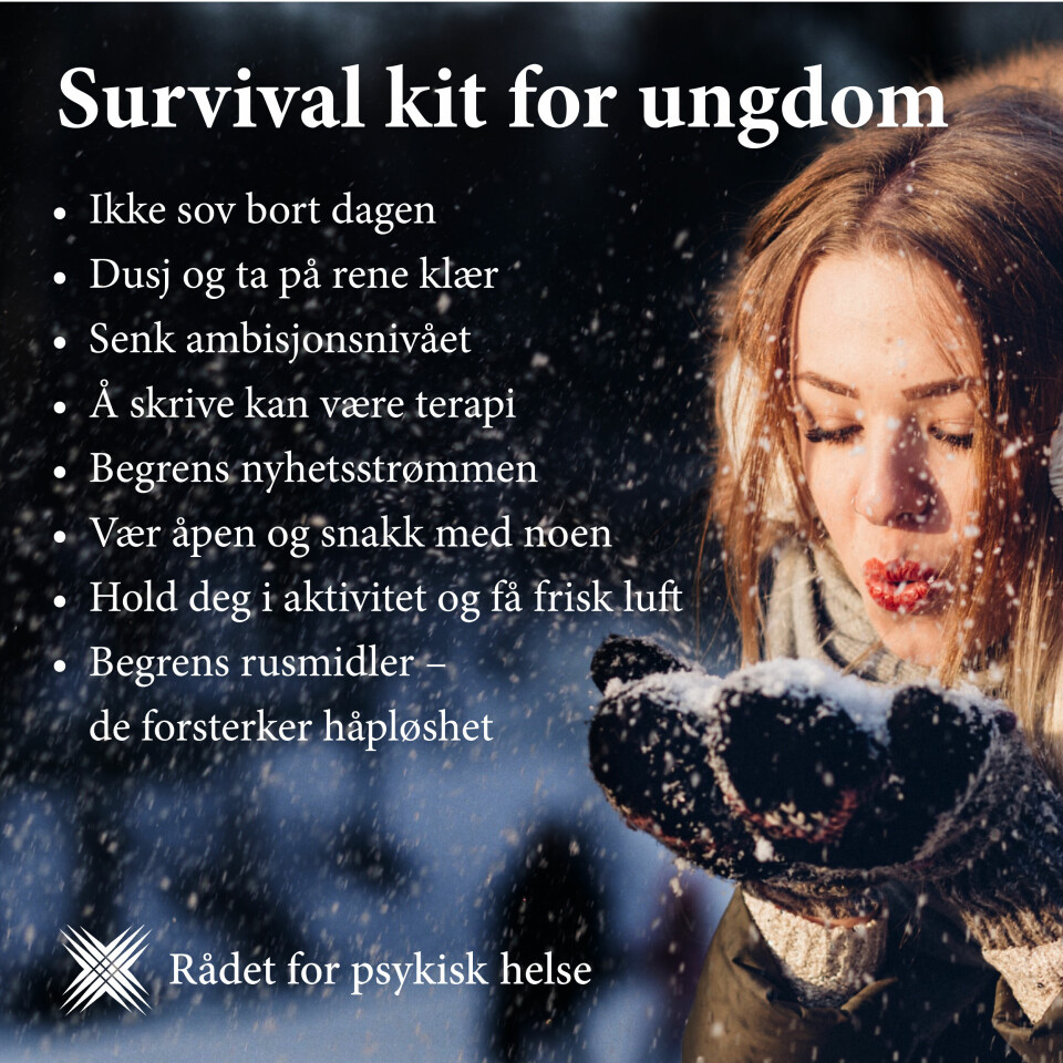 Survival-kit for ungdom i restriksjonsjul Survival-kit for ungdom i restriksjonsjul