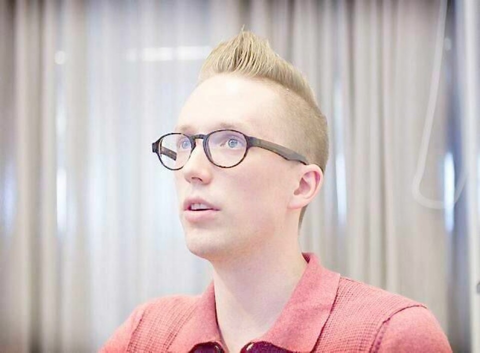 Unge Høyre-leder Kristian Tonning Riise. FOTO: ARNE OVE BERGO