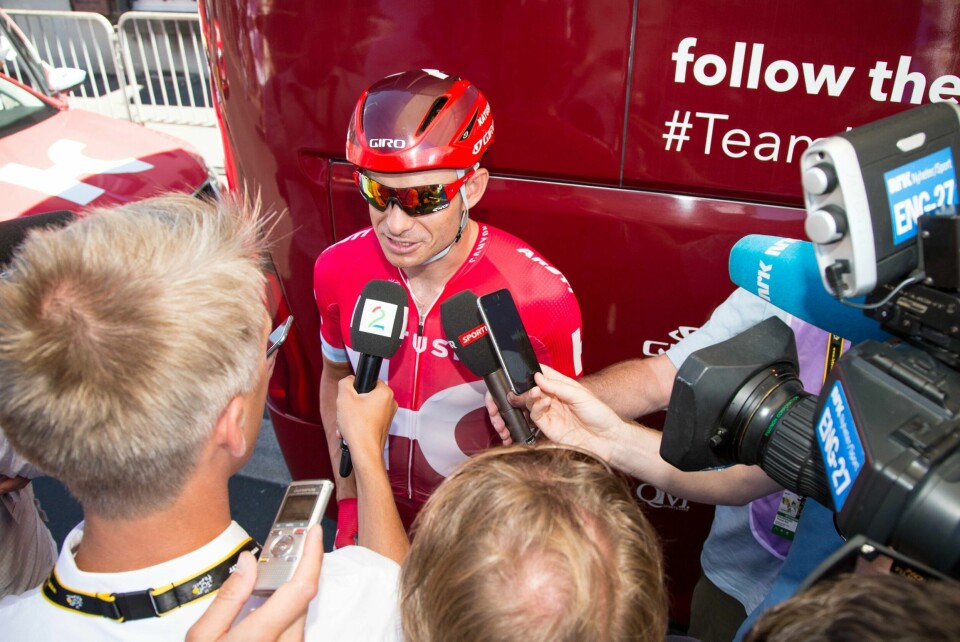 Alexander Kristoff ble nummer to på dagens etappe av Critérium du Dauphiné.