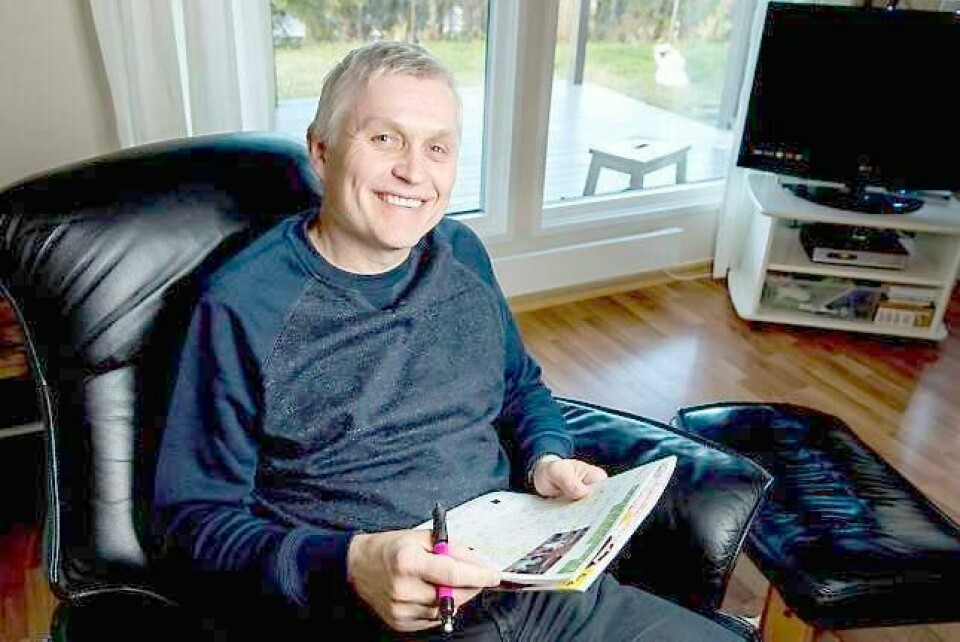 - Jeg tror kryssord virker utviklende på språket. Man lærer seg å tenke og assosiere utenom de vanlige rammene, sier Christopher Schive. FOTO: ERLEND AAS/NTB SCANPIX