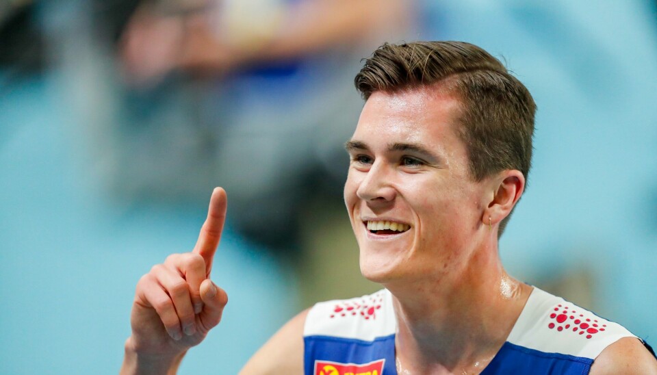 Jakob Ingebrigtsen dropper 5000 meter i OL. Bildet viser Jakob Ingebrigtsen etter et løp.