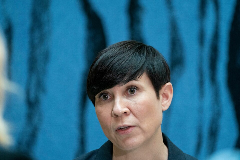 Utenriksminister Ine Eriksen Søreide på stortinget Utenriksminister Ine Eriksen Søreide på stortinget