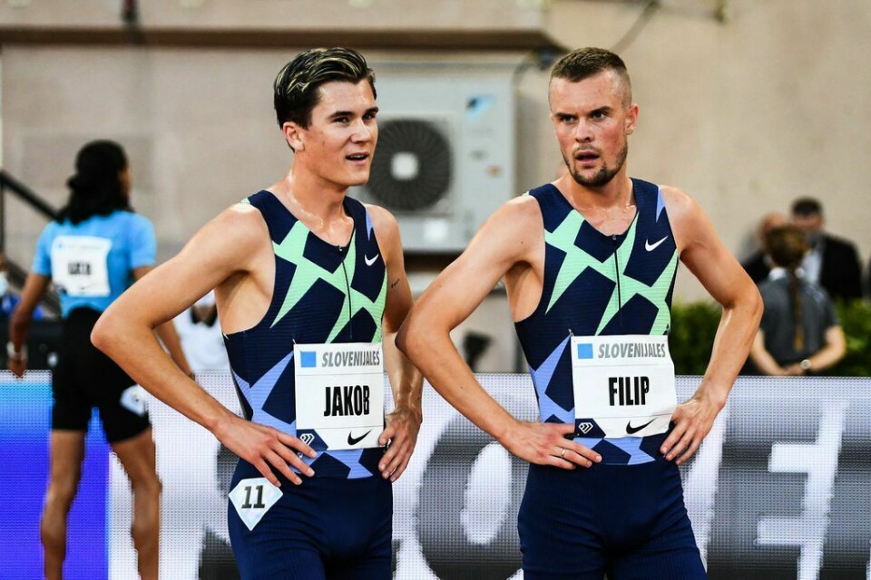 Jakob og Filip Ingebrigtsener blant de lokale utøverne. Jakob og Filip Ingebrigtsen.