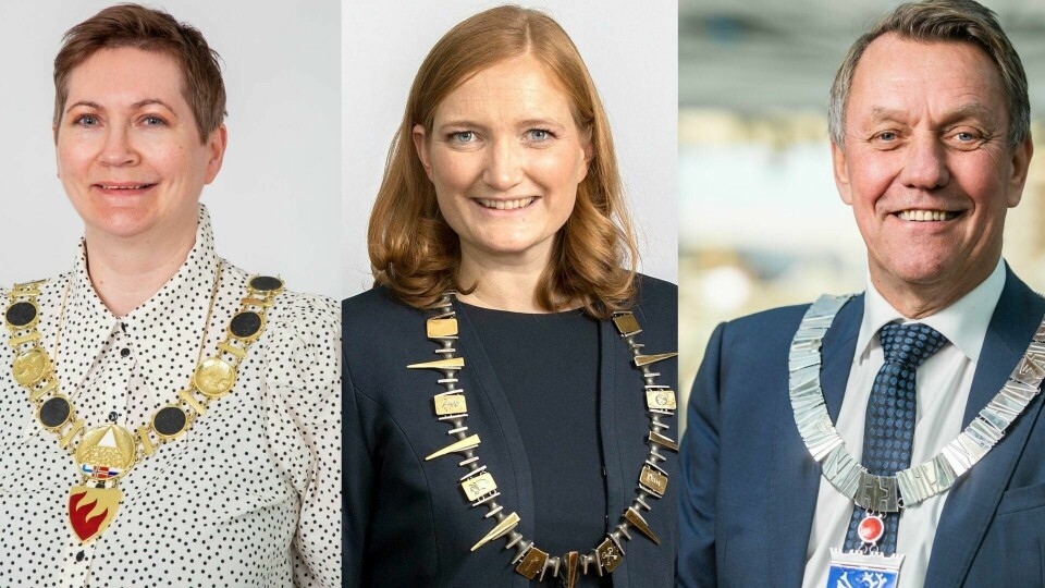 Ordfører Lena Bergeng (AP, Sør-Varanger), ordfører Gunnar Wilhelmsen (AP, Tromsø) og ordfører Ida Pinnerød (AP, Bodø) Ordfører Lena Bergeng (AP, Sør-Varanger), ordfører Gunnar Wilhelmsen (AP, Tromsø) og ordfører Ida Pinnerød (AP, Bodø)