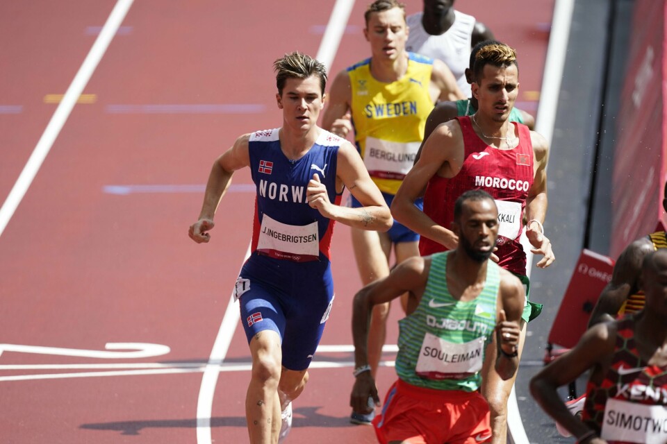 Jakob Ingebrigtsen hadde god kontroll i sitt kvartfinaleheat. Jakob Ingebrigtsen. Foto: Lise Åserud / NTB