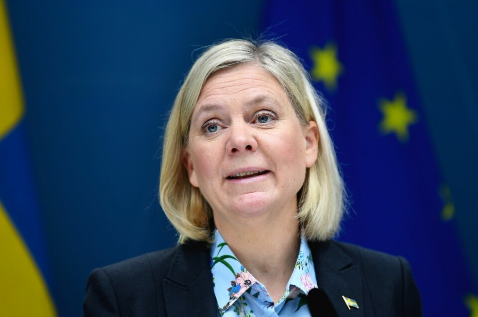 Finansminister Magdalena Andersson kan bli Stefan Löfvens arvtager som partileder, men mange mener det ikke er gitt at hun også blir statsminister. STOCKHOLM, SVERIGE 20200512. Finansminister Magdalena Andersson (S) håller en pressträff om ytterligare åtgärder med anledning av det nya coronaviruset. Regeringen, C och L satsar 2,2 miljarder kronor för att stärka äldreomsorg och sjukvård i år och nästa år.Foto: Fredrik Sandberg/TT / NTB