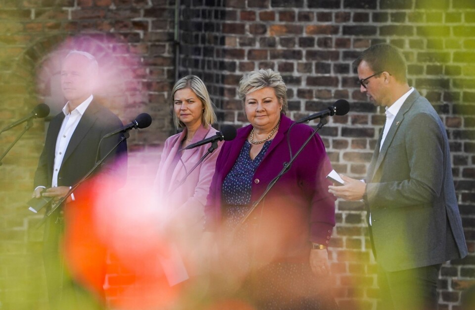 Kunnskaps- og integreringsminister Guri Melby (V) vil fortsette regjeringssamarbeidet med Erna Solberg (H) og Kjell Ingolf Ropstad (KrF). Kunnskaps- og integreringsminister Guri Melby (V) går til valg på en regjering med Erna Solberg (H) og Kjell Ingolf Ropstad (KrF).