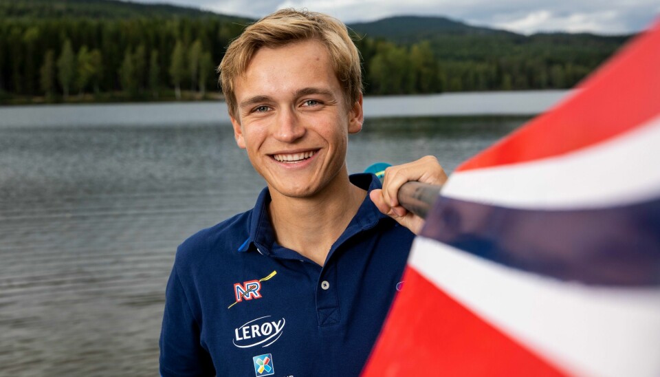 Lars Benske kunne smile etter sølvløpet i U23-EM søndag Lars Benske kunne smile etter sølvløpet i U23-EM søndag. Foto: Tore Meek / NTB