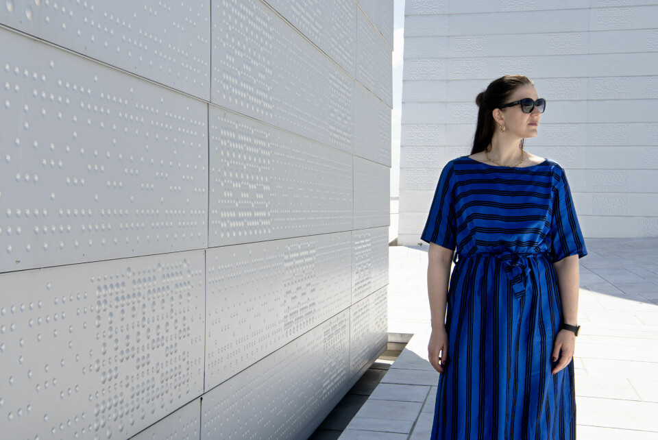 Lise Davidsen. Operasanger fra Stokke i Vestfold. Den Norske Opera & Ballett. Operahus i Bjørvika. Lise Davidsen. Operasanger