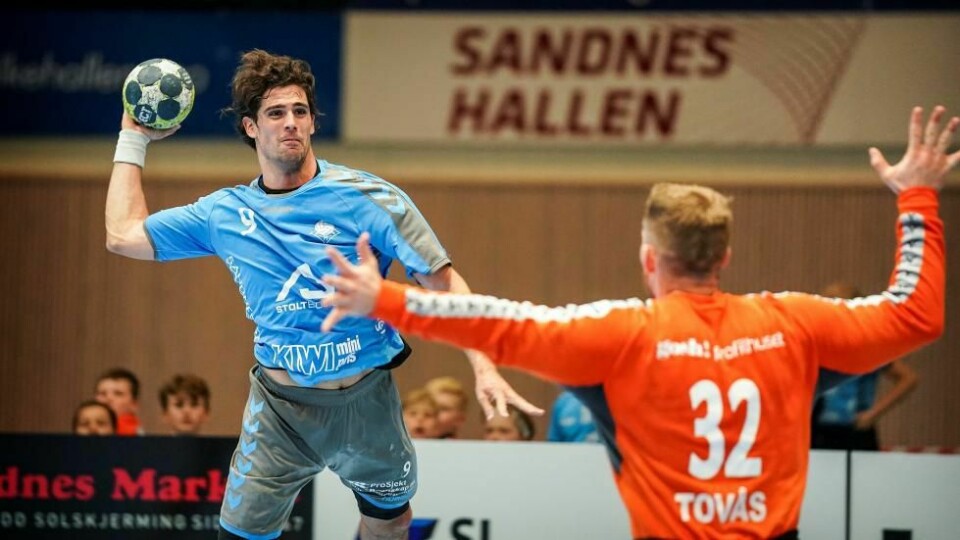 Martin Hares mål like før slutt ga Sandnes to nye poeng søndag. Foto: Roy Storvik