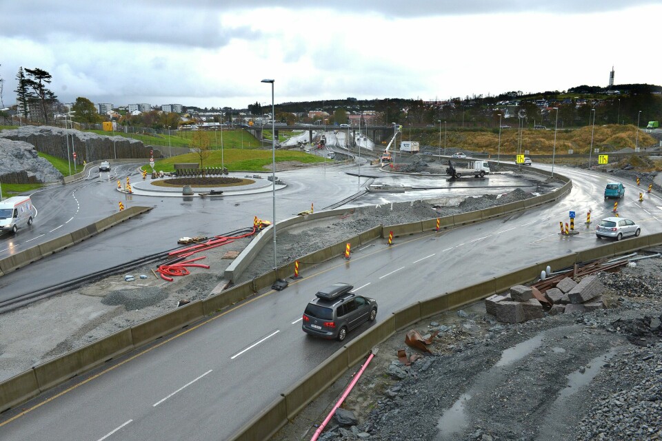 Sørgående felt mellom Kannik og Schancheholen blir stengt fredag. Foto: Øyvind Ellingsen, Statens vegvesen